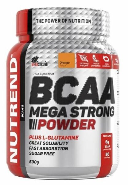 Nutrend  BCAA Mega Strong Powder 500g pomeranč porovnat ceny