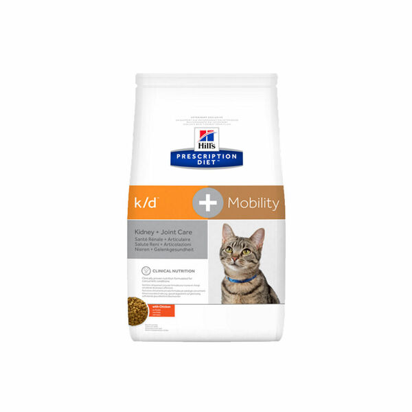 Hill's Prescription Diet™ k/d™+Mobility Feline Chicken granule 2 kg porovnat ceny