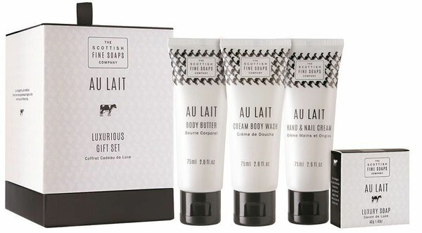 Scottish Fine Soaps Au Lait sprchový gel + tělové máslo + krém na ruce porovnat ceny