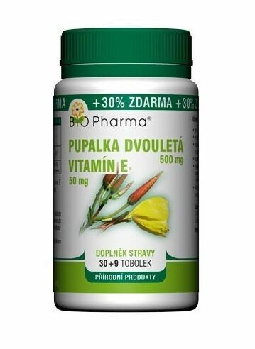 BIO Pharma Pupalka 500mg+Vitamin E 50mg 30+9 tobolek porovnat ceny