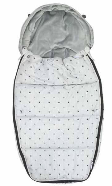 Dooky footmuff vel. L LIGHT GREY CROWNS DeLuxe porovnat ceny