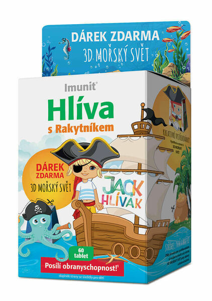 Hlíva JACK HLÍVÁK pro děti 60 tablet + 3D mořský svět porovnat ceny