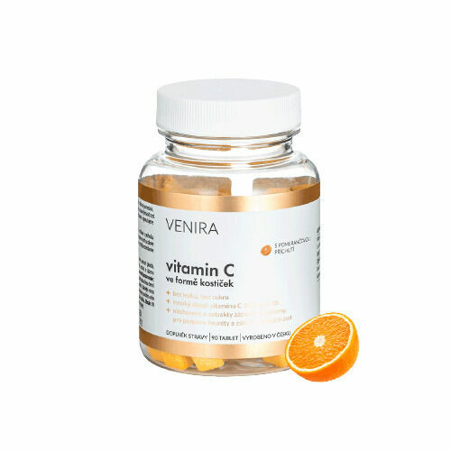 Venira Vitamin C ve formě kostiček Pomeranč 90ks porovnat ceny