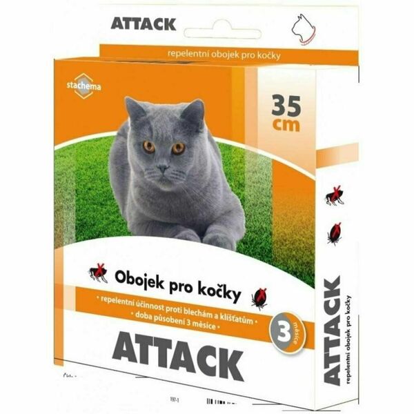 Antiparazitární obojek Attack 35cm kočka porovnat ceny