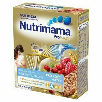 Nutrilon  Nutrimama cereální tyčinky Brusinky/Maliny (5x40g) porovnat ceny