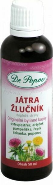 Dr.Popov Játra-žlučník Bylinné kapky 50ml porovnat ceny