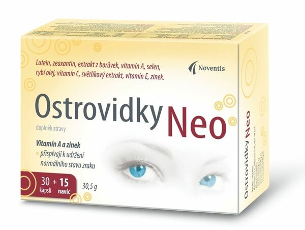 Noventis  Ostrovidky Neo 30+15 tobolek porovnat ceny