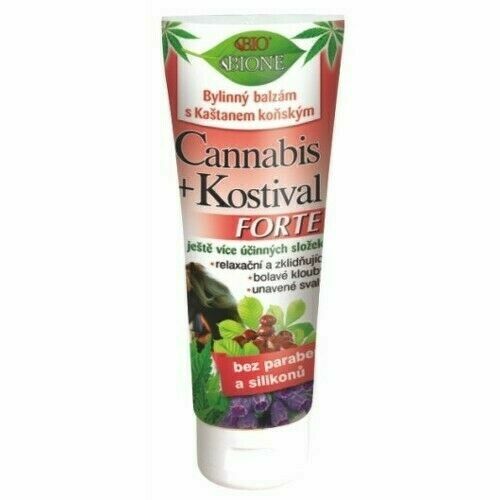 CANNABIS byl. balz. FORTE Kašt.koň.+Kostival 200ml porovnat ceny