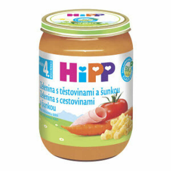 HiPP BIO Zelenina s těstovinami a šunkou 190 g porovnat ceny