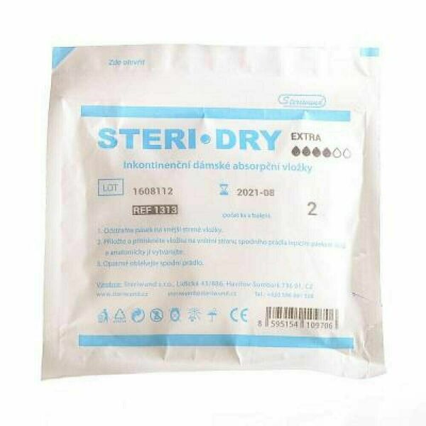 STERIWUND Steri dry extra absorpční dámské vložky 4 kapky 2 kusy porovnat ceny