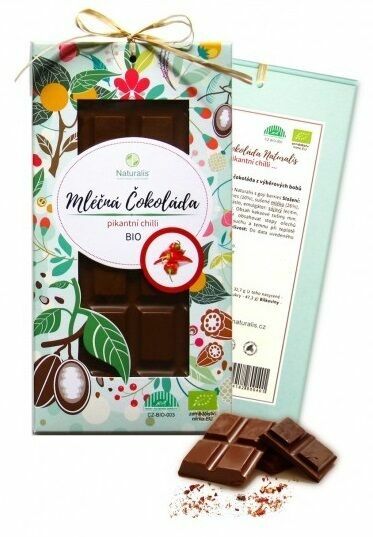 Naturalis BIO Mléčná Čokoláda s chilli 80g porovnat ceny