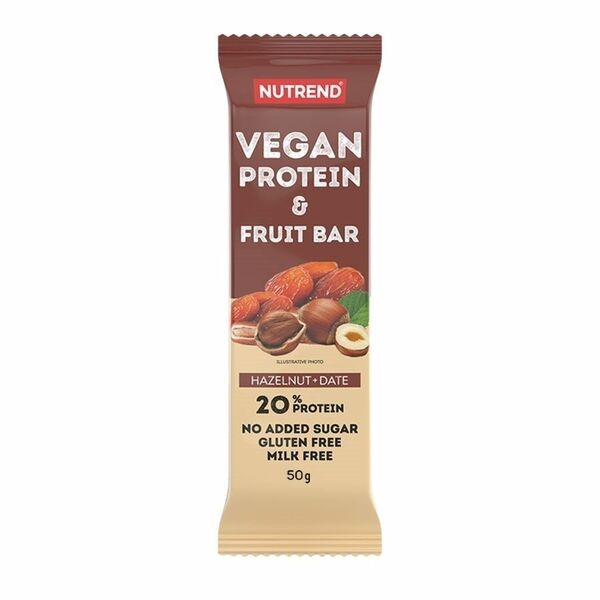 Nutrend Vegan Protein Fruit Bar lískový ořech/datle 50g porovnat ceny