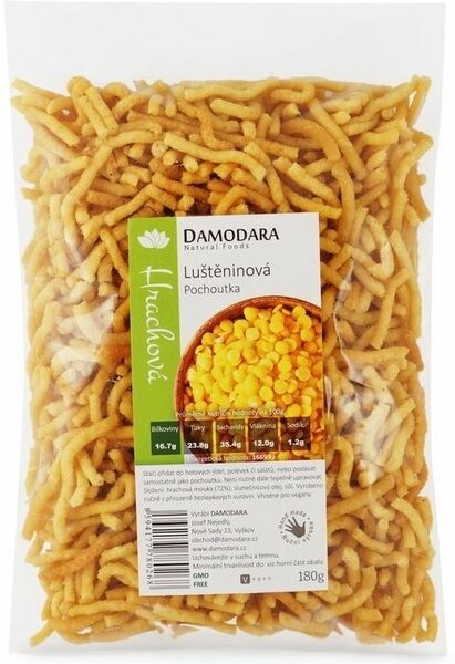 Damodara Luštěninová pochoutka hrachová 180g porovnat ceny