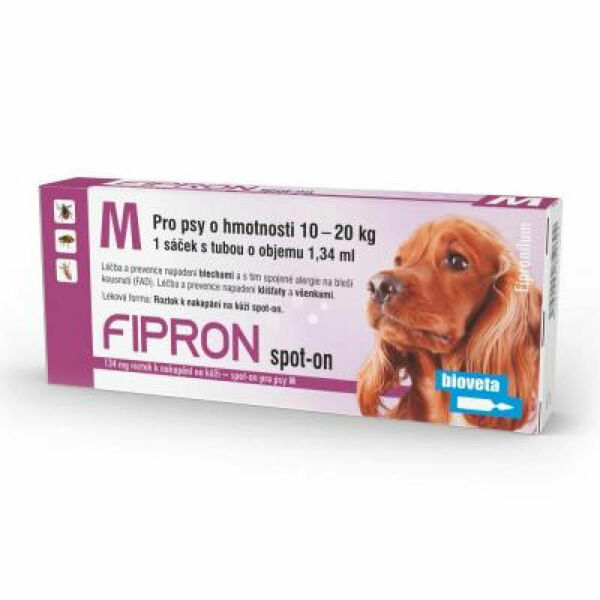 FIPRON 134MG SPOT-ON A.U.V. SOL 1X1.34ML (PIPETY) porovnat ceny
