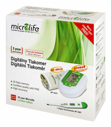 Microlife BP 3AG1 automatický tlakoměr s teploměrem MT 3001 porovnat ceny
