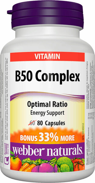 Webber Naturals B50 Complex 80 kapslí porovnat ceny