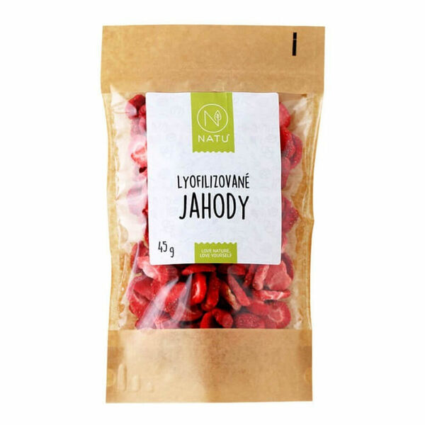 NATU Lyofilizované jahody plátky 45 g porovnat ceny