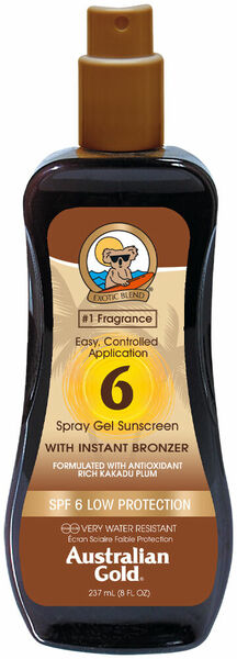 Australian Gold Spray Gel + Bronzer SPF6 237ml porovnat ceny