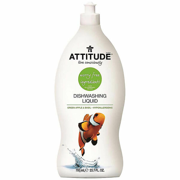 ATTITUDE prostředek na mytí nádobí s vůní zeleného jablka a bazalky 700 ml porovnat ceny