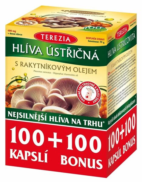 Terezia Hlíva ústřičná s rakytníkovým olejem 100+100 kapslí porovnat ceny