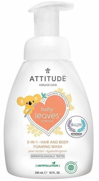 ATTITUDE Dětská mycí pěna (2v1) Baby leaves s vůní hruškové šťávy 295 ml porovnat ceny