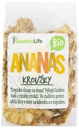 Country Life Ananas kroužky sušené BIO 100g porovnat ceny