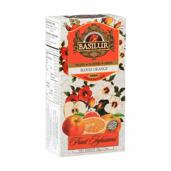 BASILUR Fruit Blood Orange ovocný čaj 25 sáčků porovnat ceny