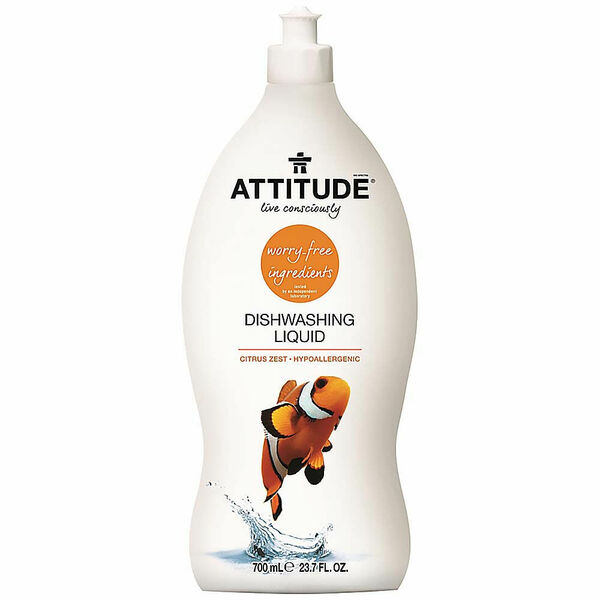 ATTITUDE prostředek na mytí nádobí s vůní citronové kůry 700 ml porovnat ceny