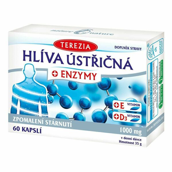 Terezia Hlívá ústřičná + enzymy 60 kapslí porovnat ceny