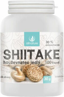 Allnature Shiitake 100 kapslí porovnat ceny