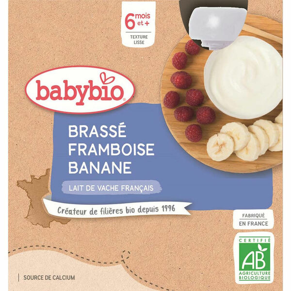 BABYBIO Mléčný dezert malina banán 4x85 g porovnat ceny