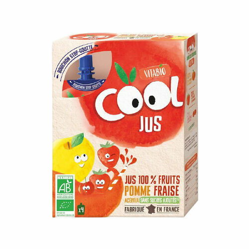 Vitabio Cool BIO Jus jablko, jahoda a acerola 4x105ml porovnat ceny