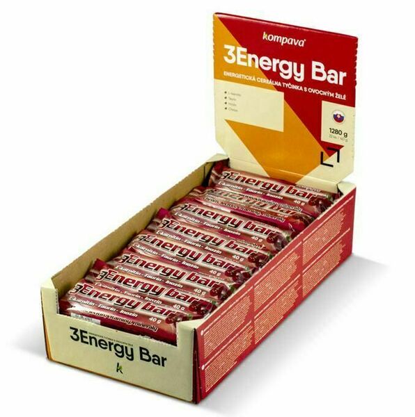 Kompava 3Energy bar 32ks- višeň-tmavá poleva porovnat ceny