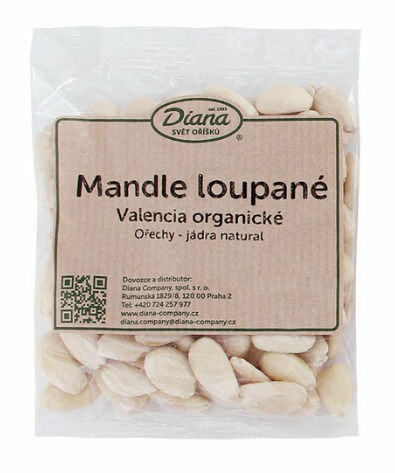 Diana Company Mandle loupané Valencia organické vakuum 1kg porovnat ceny