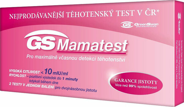 GS Mamatest 10 Těhotenský test 2ks porovnat ceny