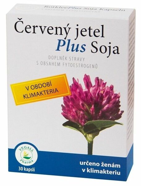 Vegall Pharma  Červený jetel Rotklee Plus Soja 30 kapslí porovnat ceny