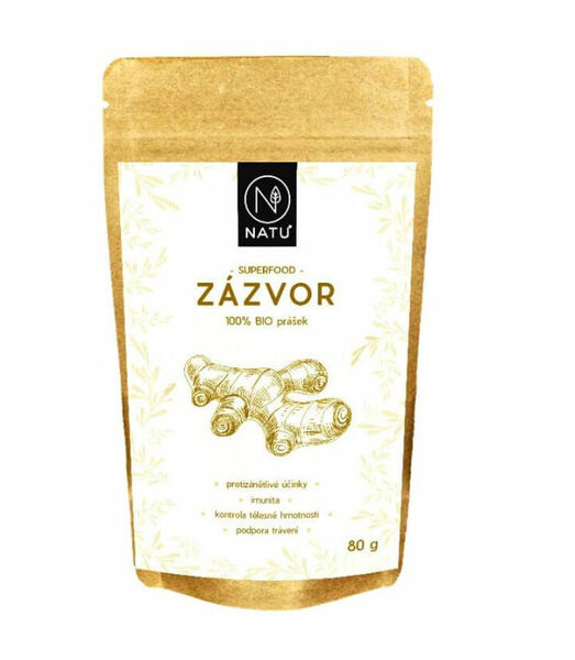 NATU Zázvor BIO prášek 80 g porovnat ceny
