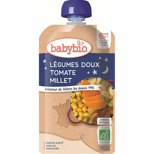 BABYBIO Večerní menu Sladká zelenina s rajčaty a prosem 120 g porovnat ceny