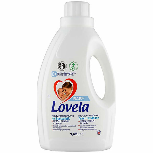 LOVELA Baby tekutý prací přípravek na bílé prádlo 16 pracích dávek 1,45 l porovnat ceny