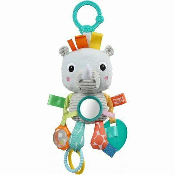Bright Starts Hračka na C kroužku Playful Pals nosorožec 0m+ porovnat ceny