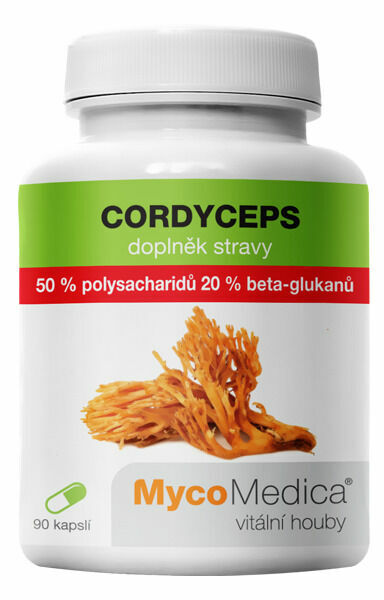 MycoMedica Cordyceps 50% 90 veganských kapslí porovnat ceny