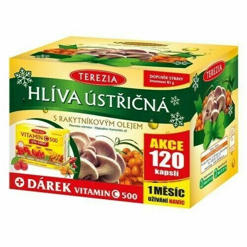 TEREZIA Hlíva ústř.s rak.olej.cps.120+Vit.C cps.60 porovnat ceny