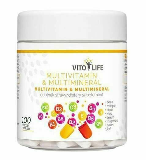 Vito Life Multivitamín | Multiminerál 100 tobolek porovnat ceny