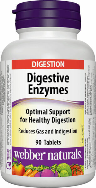 Webber Naturals Trávicí enzymy 90 tablet porovnat ceny