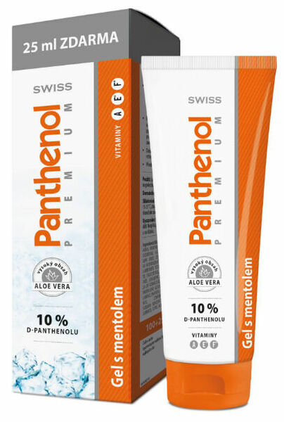 Panthenol 10%Swiss premium gel s mentolem 100+25ml porovnat ceny