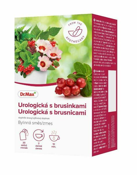 Dr.Max Urologická s brusinkami bylinná směs 20x1,5 g porovnat ceny