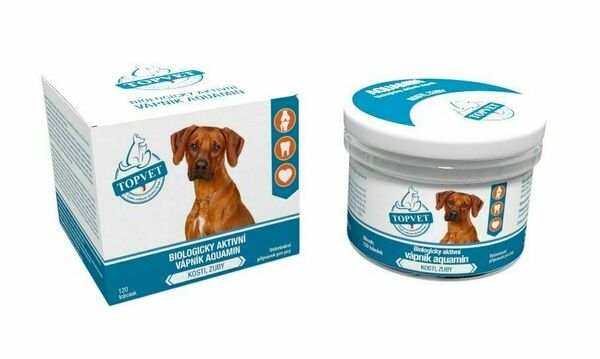 Topvet For Pets Biologicky aktivní vápník Aquamin pro psy 120 tobolek porovnat ceny