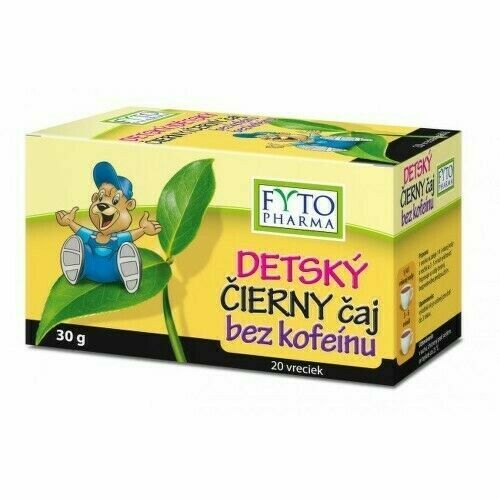 Dětský černý čaj bez kofeinu 20x1.5g Fytopharma porovnat ceny
