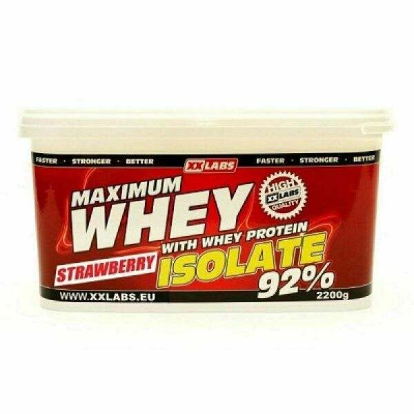 XXLABS Maximum Whey Protein Isolate jahodový 2200 g porovnat ceny