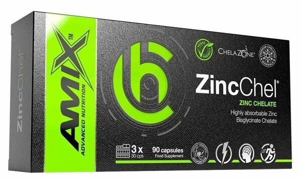 Amix ChelaZone ZincChel 90 kapslí porovnat ceny